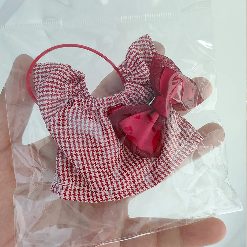 Festival Weihnachtsgeschenk für 15–17 cm Labubu Puppenkleidung Zubehör Niedlicher Garnrock/Halskette/Haarschmuck Kits Puppenkleidung – Detail 13
