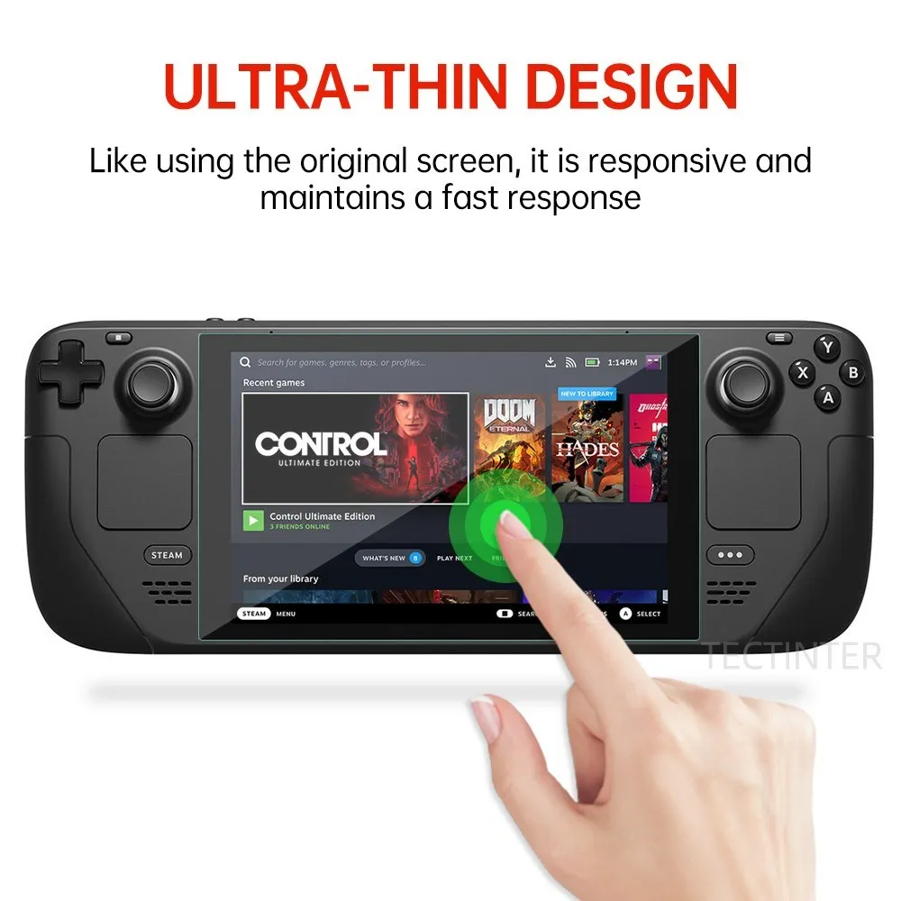 Screen Protector 9H Tempered Glass Anti-Scratch for Steam Deck