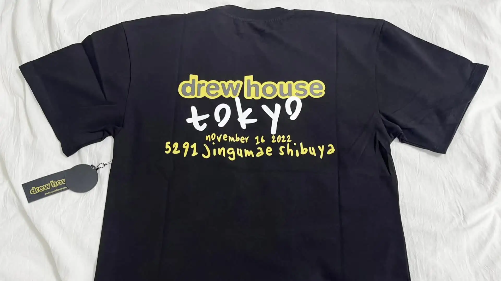 [限定品新品]drew house tokyo popup tee drew house 2022 Toyko Pop-up Exclusive T-Shirt Black Men's