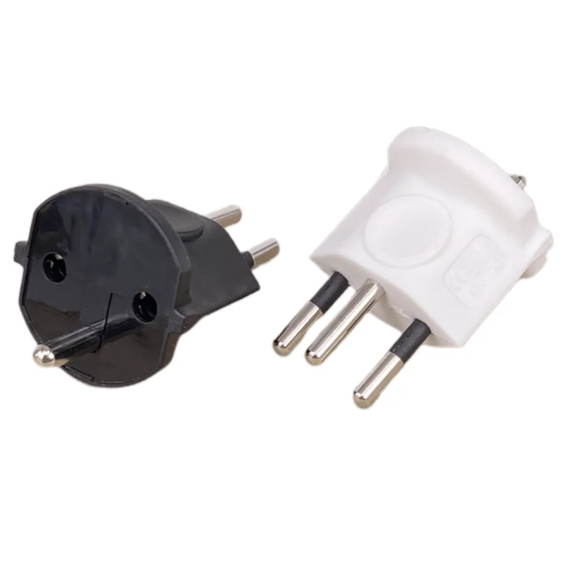European to Swiss Travel Power Adapter - 3 Pin, 10A, 250V