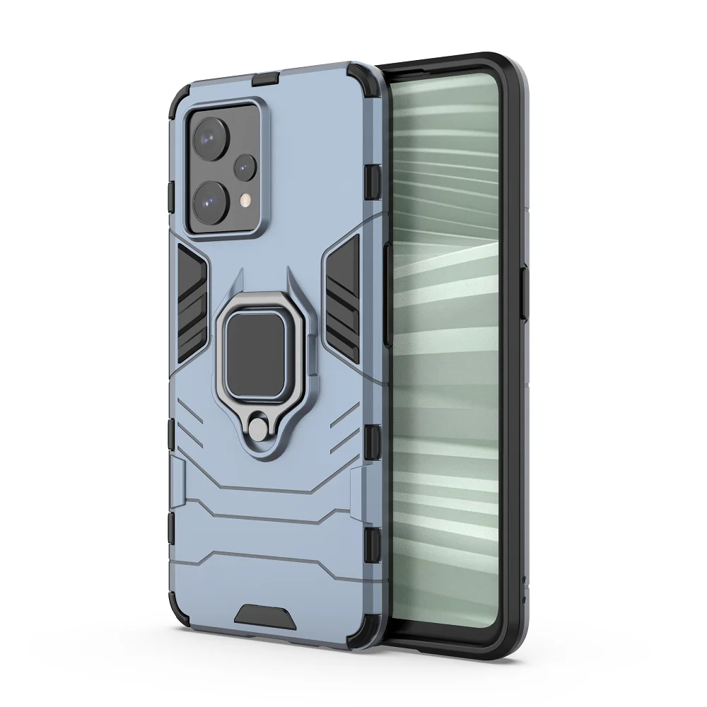 Stoßfeste Rüstung Handyhülle für OPPO Realme 9 Pro Plus 9i 8i 5 5i 5s 6 6i 8 Pro X7 Pro Ultra Abdeckung Fingerring Magnetismus_voghion.com