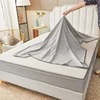 Six Sided All Inclusive Waterproof Mattress Cover With Zipper Urine-proof Bed Cover Solid Color Mattress Protector Pad Bedspread 4