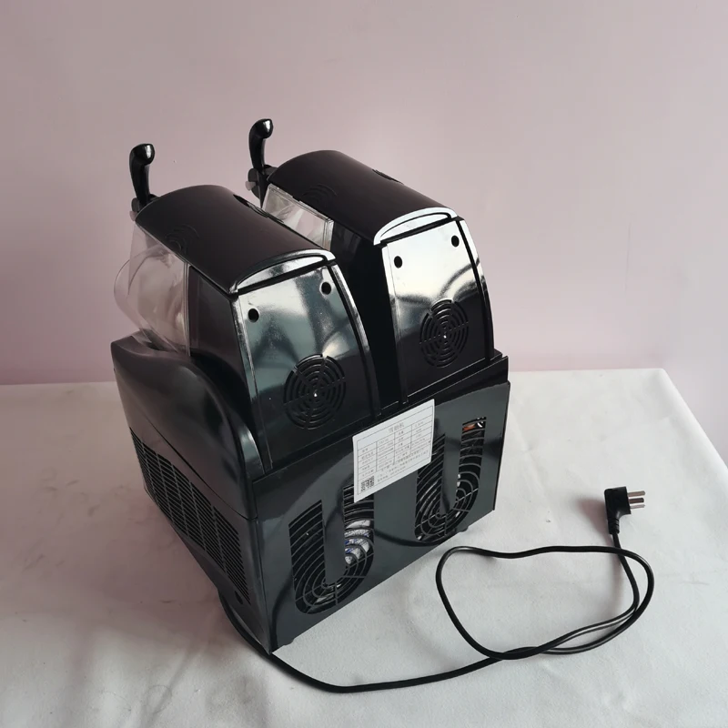 Commercial Snow Melting Machine 2L Double Jars Slush Machine Fast Cooling Smoothie Granita Machine Ice Slusher 6