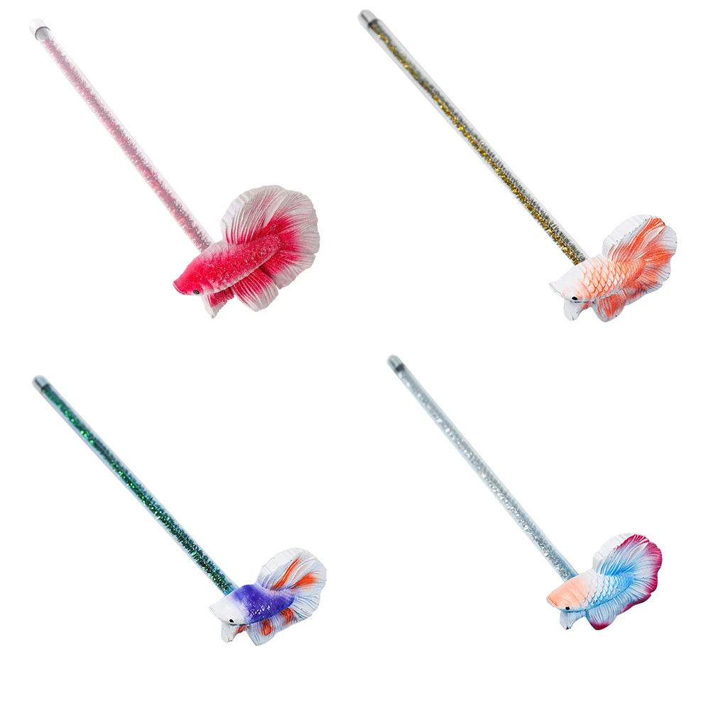 Betta Stick Fish Tank Simulation Betta Giocattoli Divertenti Interattivi Per Acquari Decorazioni Per Acquari