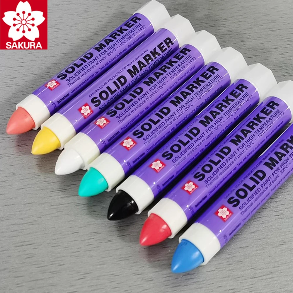 Japan Sakura Solid Paint Marker Pen 1pcs Waterproof Industrial Metal High Temperature Tire