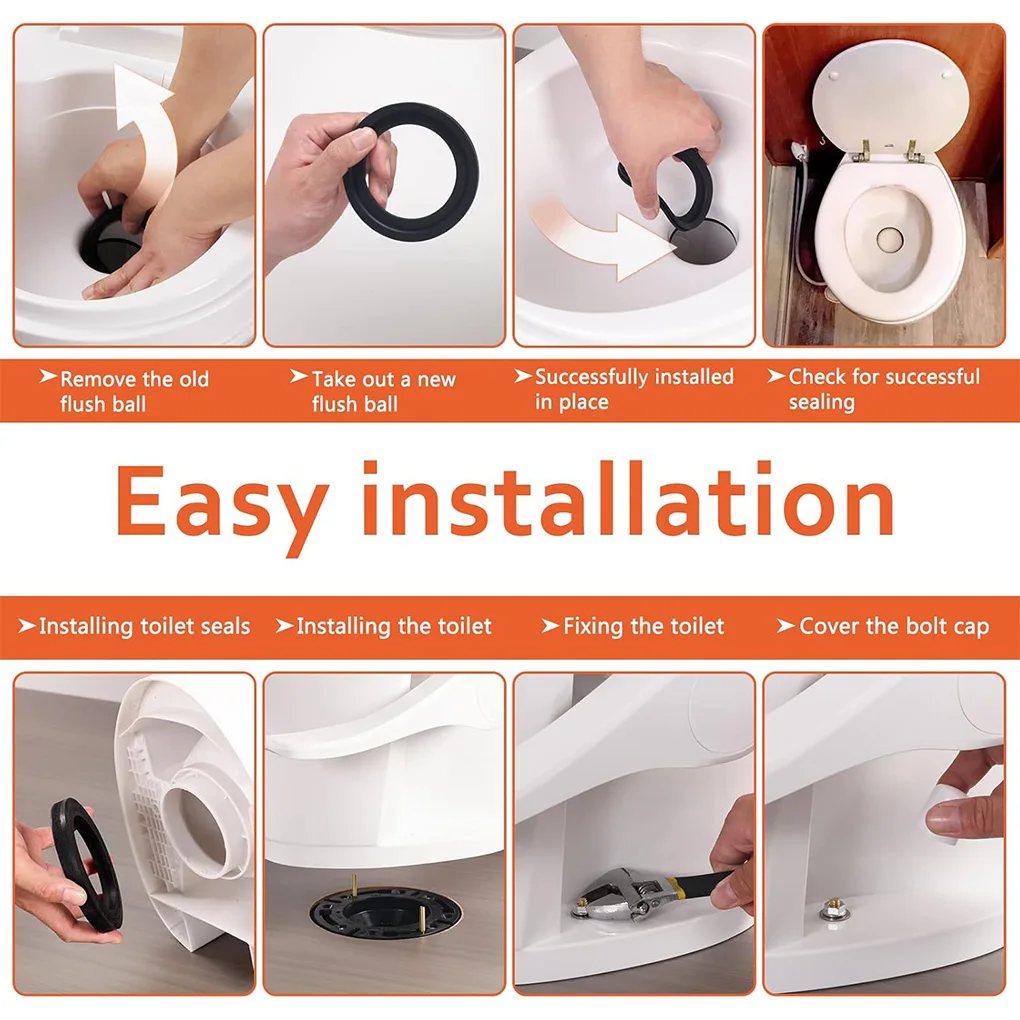 RV Toilet Seal and 3’’ Socket RV Toilet Flange Kit, Compatible with Do-Metic 300/310/320 RV Toilets,Replacement for 385345892