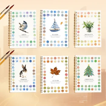 Libro di pratica per principianti per dipingere l'album per tintura a olio ad acquerello Viene fornito libro da colorare Pittura avanzata