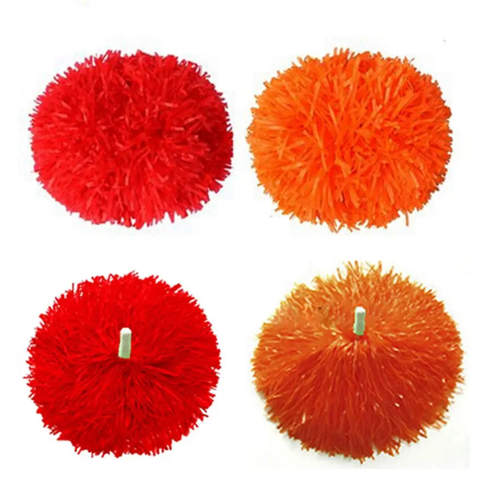 1 Pair Cheerleader Pompoms High Quality Cheerleading Cheering Ball Dance Party Decorator Club Sport Supplies Competition Flower