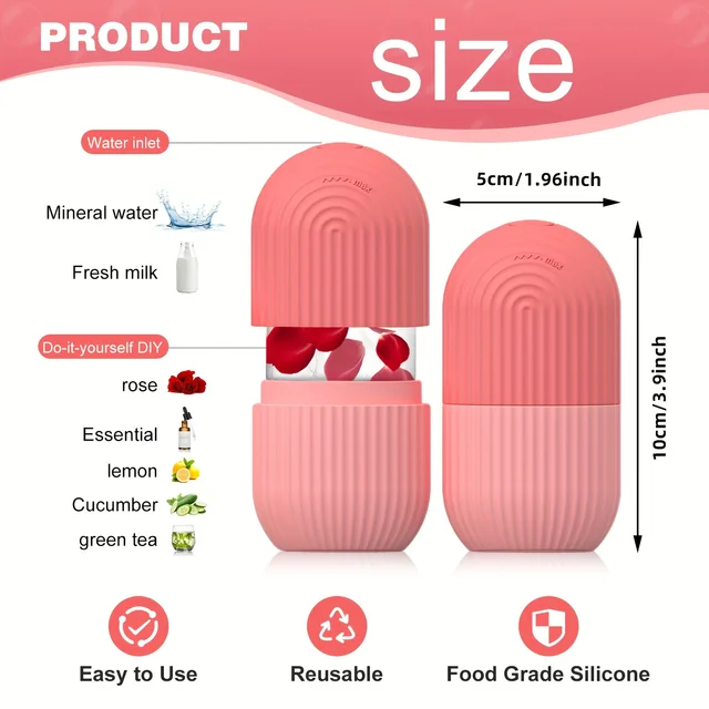 Silicone Ice Cube Trays Beauty Lifting Ice Ball Face Massager Contouring Eye Roller Facial Treatment Reduce Acne Skin Care Tool 4