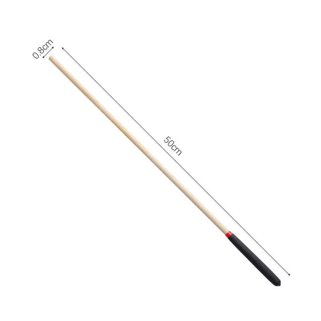 50CM Solid Wood Long Straight Whip Riding Crop Flogger Black Matte Finish Handle Cover Paddle Slapper for Horse Training 5