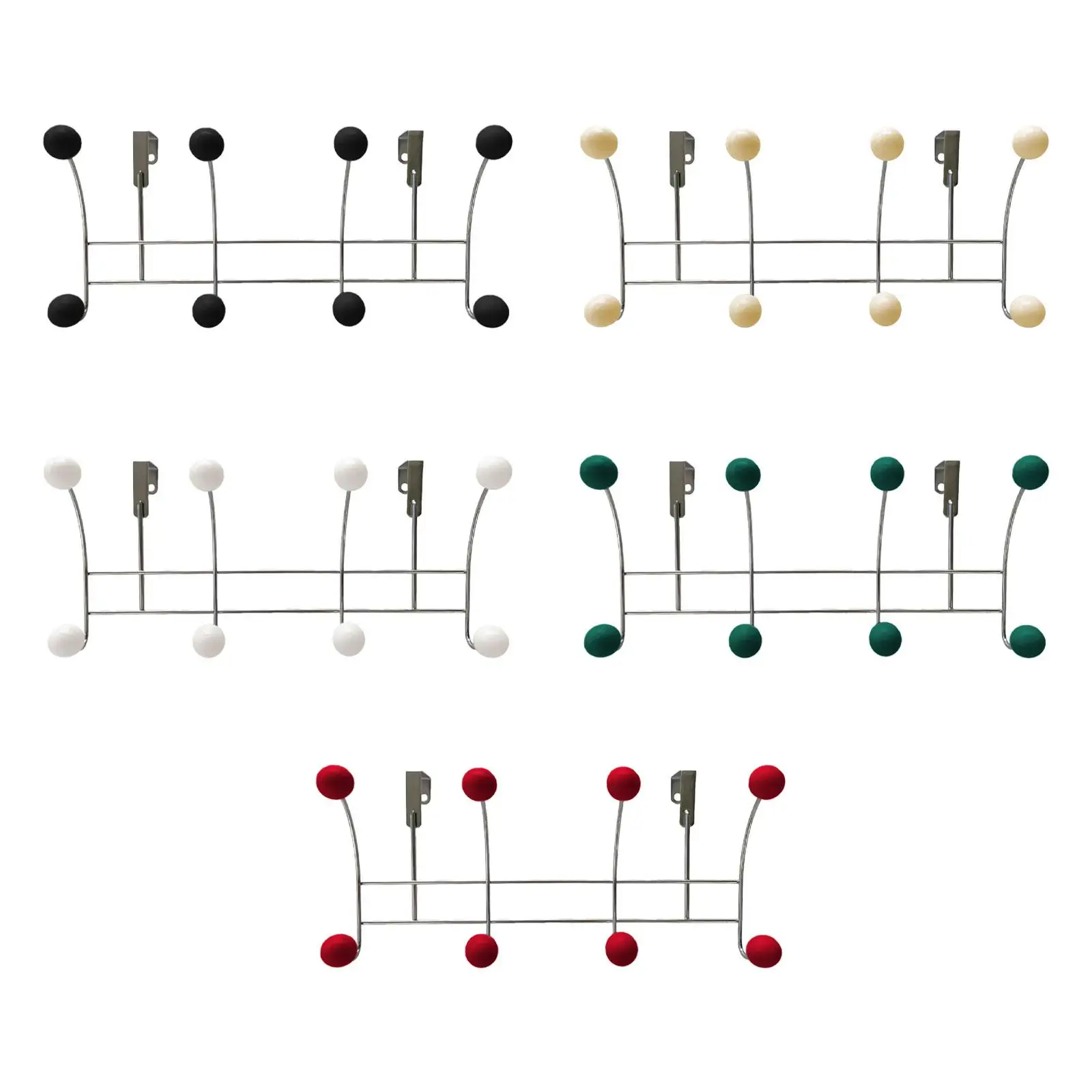 Door Rear Hanger Coat Rack Hanging Portable Wall Mount Towel Hanger Door Hook for Cafe Kitchen Bedroom Home Towel