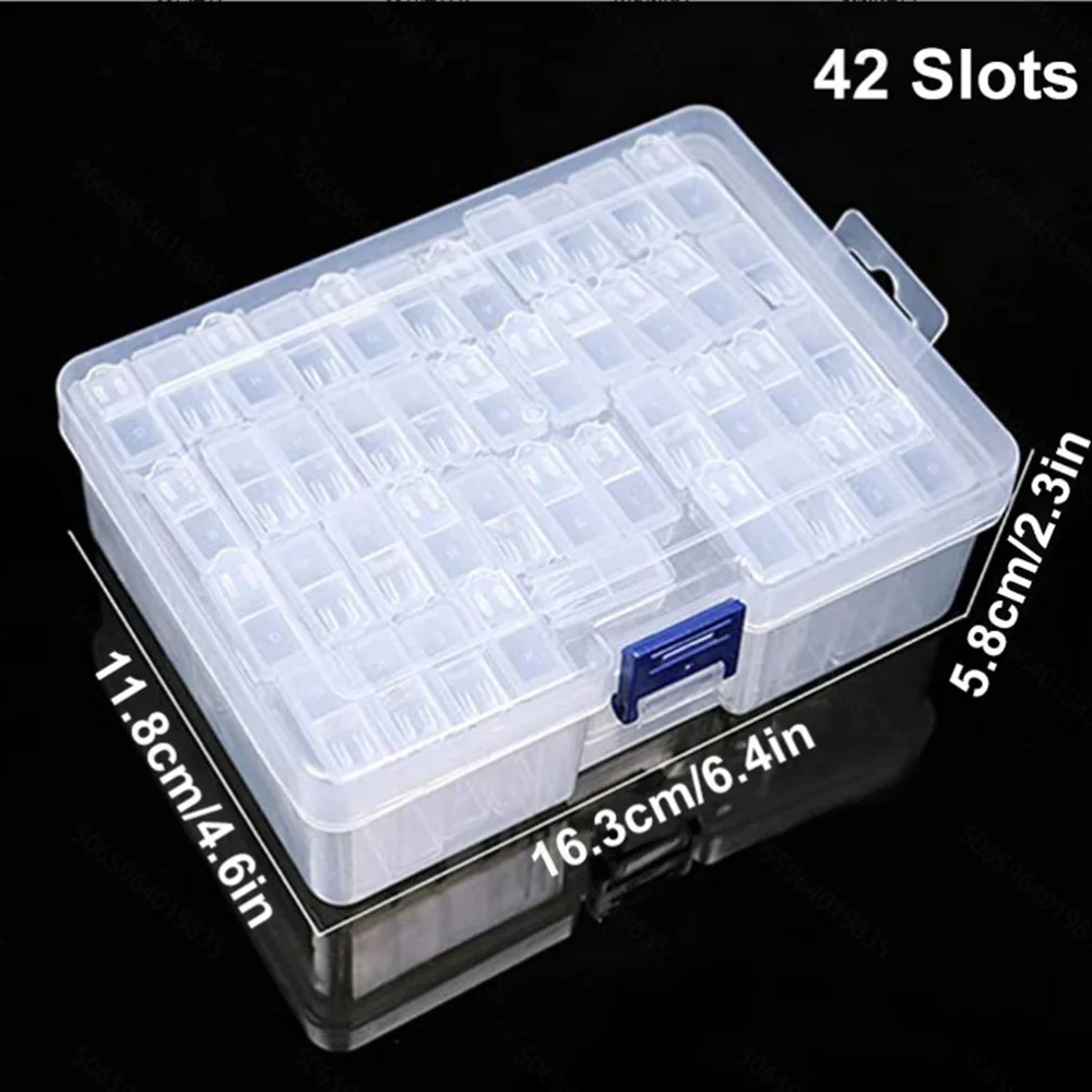 EverShine DIY Diamond Mosaic Tools Bead Storage Box Diamond Painting Accessories Transparent Box 32/42/48/64 Bottles