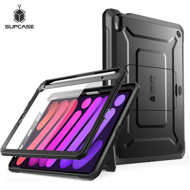 

SUPCASE For iPad Mini 6th Gen Case 8.3" (2021) UB Pro Full-Body Rugged Kickstand Protective Case with Built-in Screen