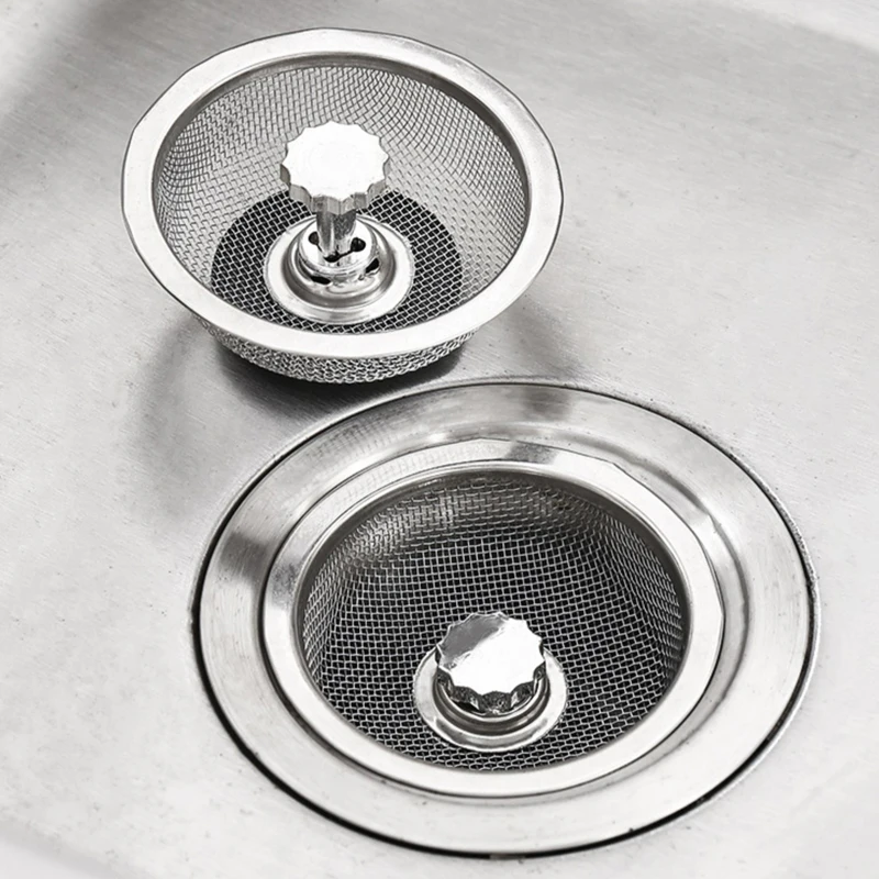 Edelstahl Küchen spüle Filter Anti-Blocking-Spüle Kanals iebe Badezimmer Boden abläufe Haar fänger Abfall filter Stopper