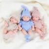 20cm Silicone Bebe Reborn Dolls Lifelike Mini Girl Reborn Toys Silicone Body Sleep Soothe Doll Bath Toy Children Birthday Gifts 1