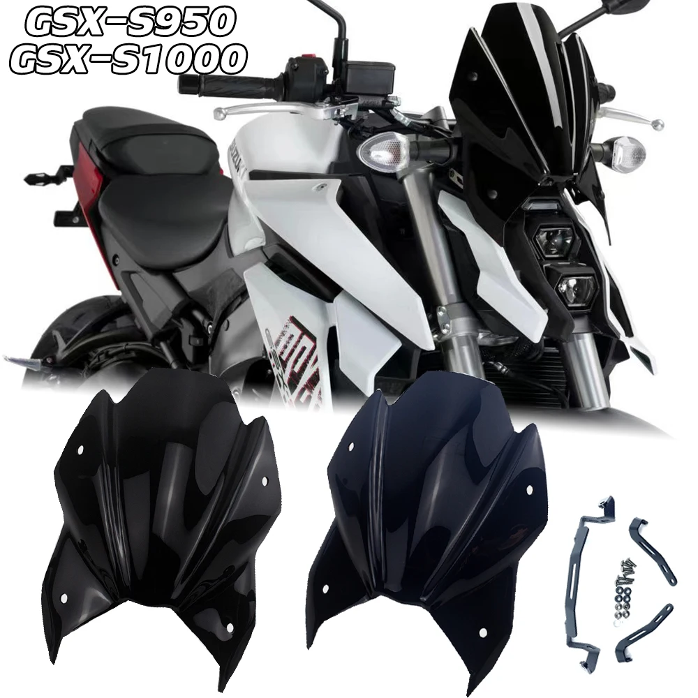 

GSXS 1000 Windscreen Motorcycle Sports Windshield For Suzuki GSX-S950 gsx s1000 GSXS950 GSX-S1000 2021 2022 GSXS1000 Accessories