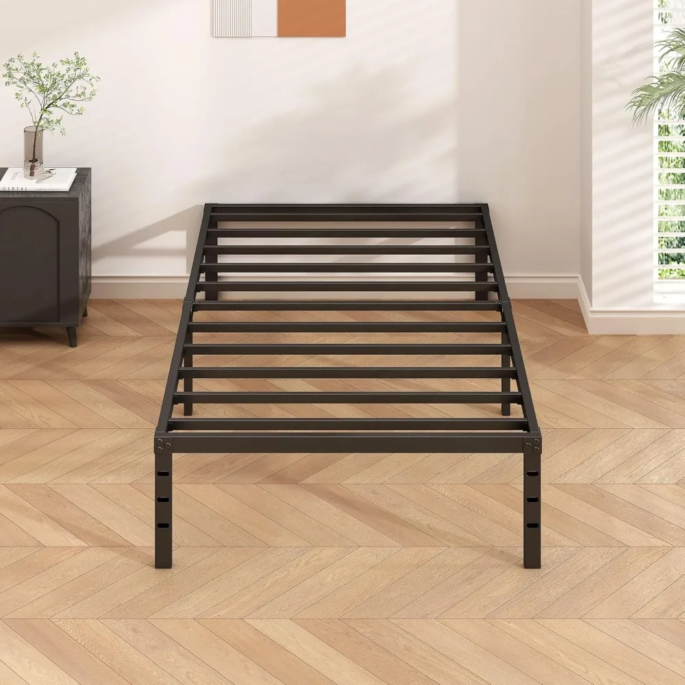 Metal Platform Bed Frame 14 Inch Tall,No Box Spring Needed, Bed with Heavy Duty Strong Support Slats,Easy to Assemble 5