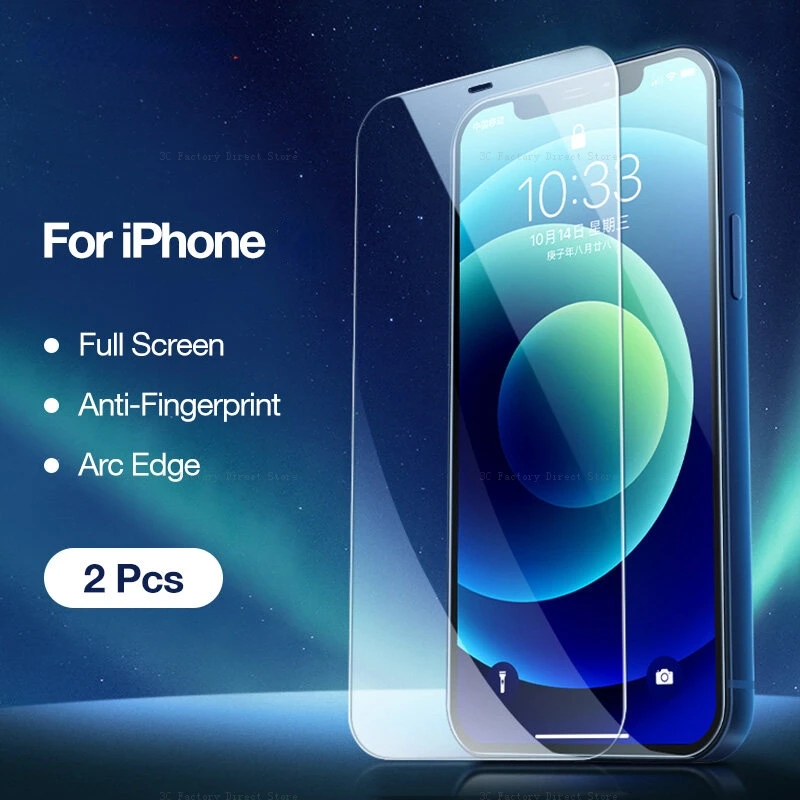 

Защитное стекло на весь экран, закаленное стекло для iPhone 11 12 13 14 Pro Max 12 13 Mini Arc Edge, защитная пленка