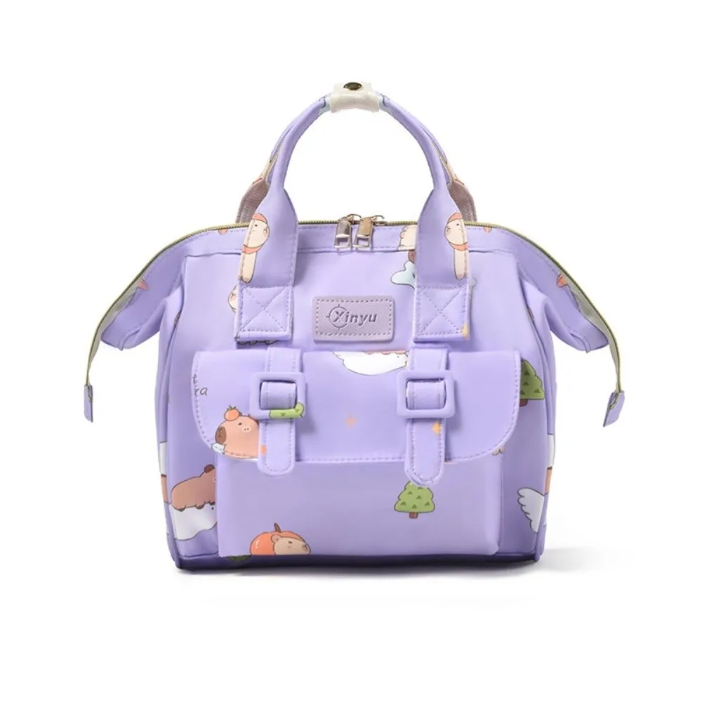 Cartoon Print Mommy Backpack Large Capacity Multifunctional Breastfeeding Bag Wear-resistant Anti Splash Water Travel Backpack