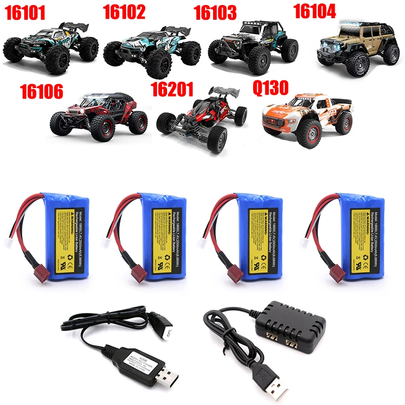 ZWN 7.4V 2500mAh  Li-ion battery for SCY-16101 SCY-16102 SCY-16103 SCY-16201 SCY-16301 SCY-16302  RC truck spare parts  Wltoys