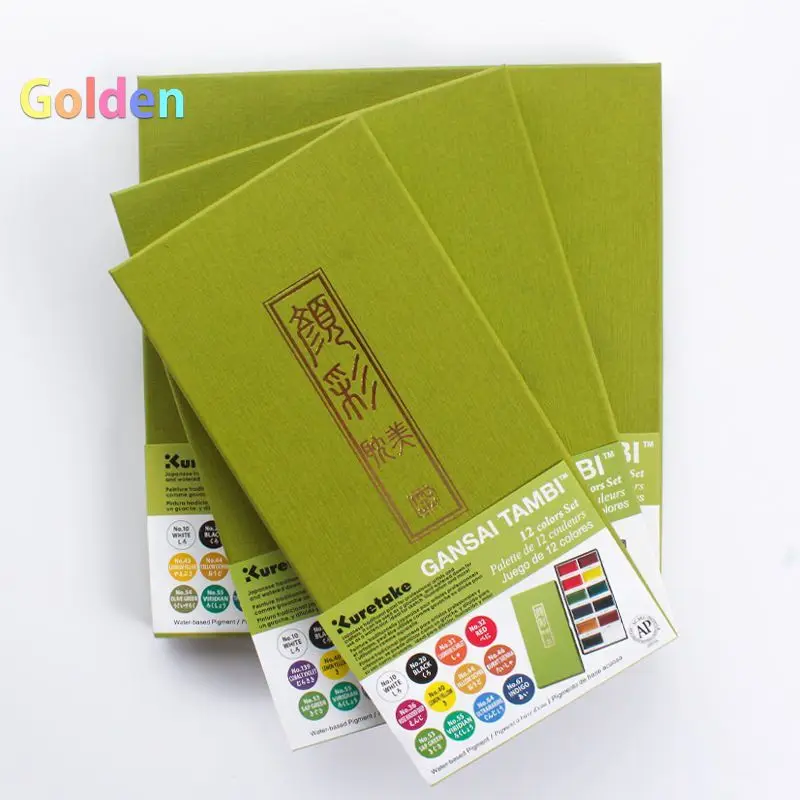 Kuretake GANSAI Tambi Set 24 Colori Per Acquerelli, Art Nouveau
