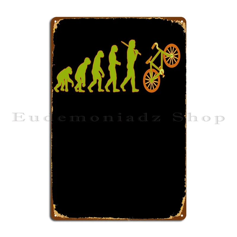 Evolution For Bike Rider Targa In Metallo Poster Vintage Iron Wall Decor Vintage Murale Tin Sign Poster