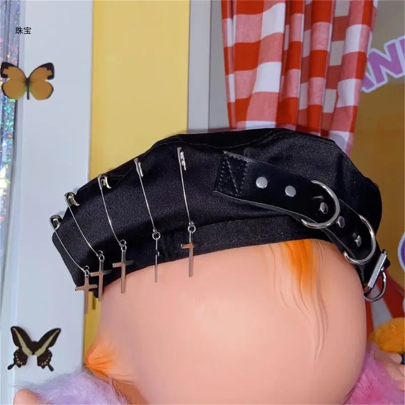 

X5QE Gothic Artist Hat Pumpkin with Dangle Pendant Hats