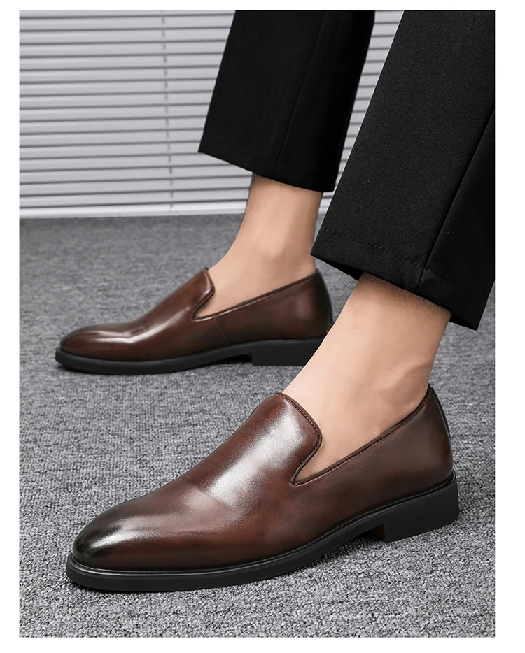 The Rossi - Red Bottom Classic Leather Loafers for Men – Ashour Shoes