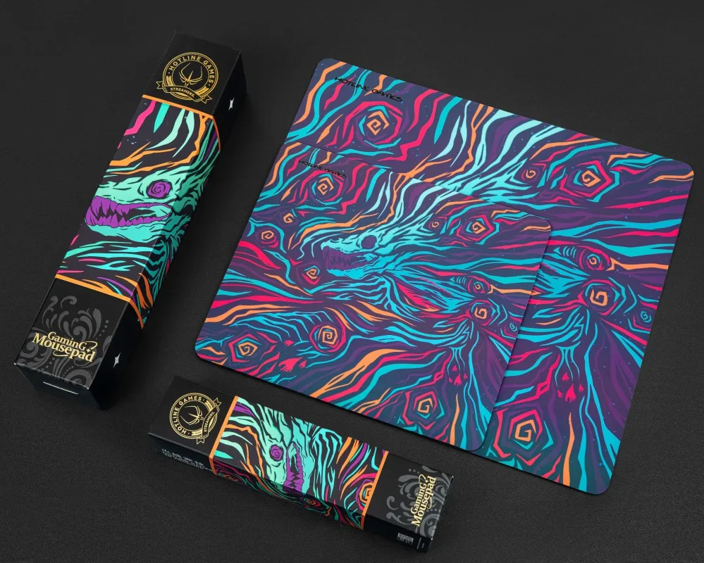 Jogos Hotline Gaming Mousepad Nova Flâmula Rainbow Phantom Jogo de Revestimento Tamanho Extragrande Borda sem Bloqueio Fps - Imagem 4