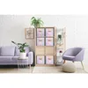 Colorful Cube Storage Bins, Set of 6 Foldable Collapsible Storage Box with Handles, 11" Fabric Storage Cubes Organizers ,Pink 4