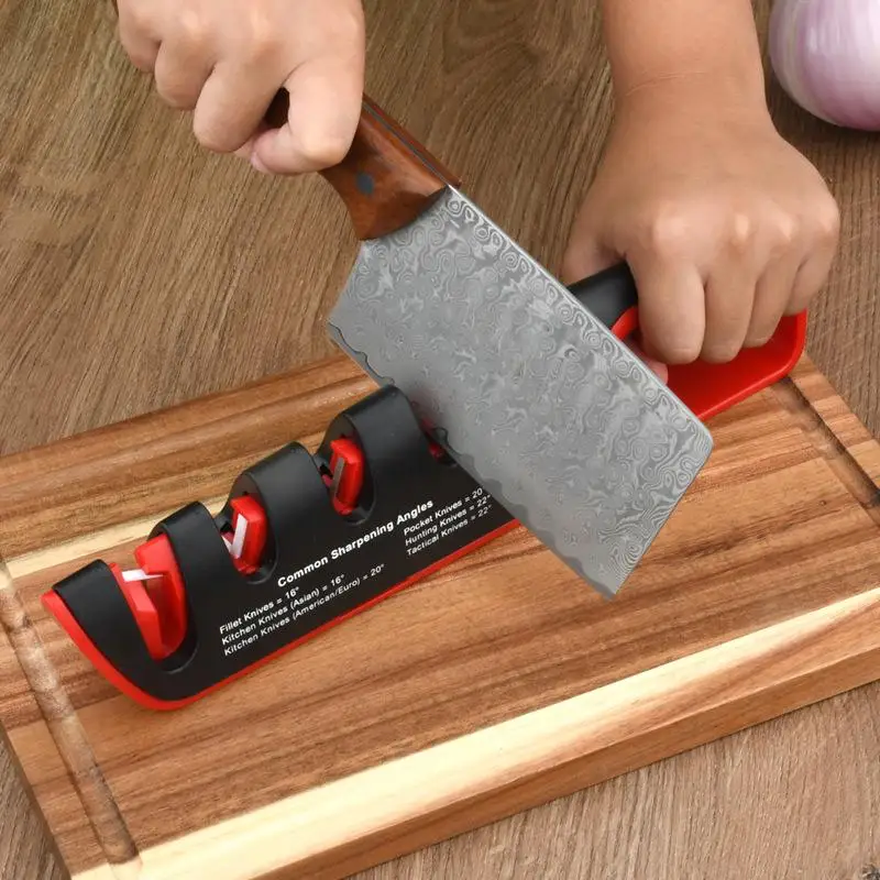 4-in-1 Knife Sharpener Professional Kitchen Grinding Machine Scissors Knives Grinder Whetstone Tool Adjustable Angle