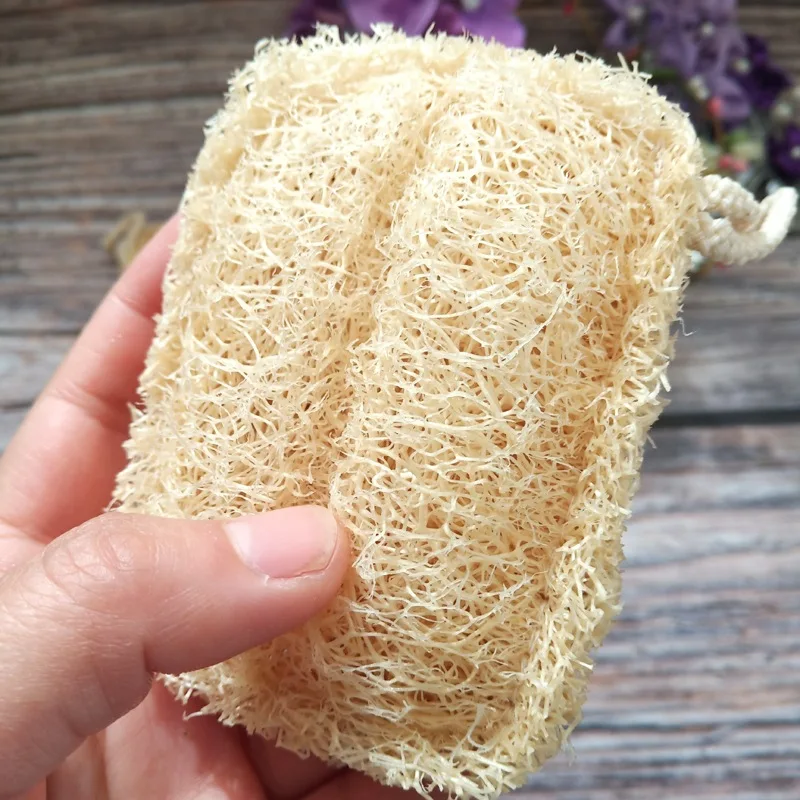 Eco-Friendly Natural Loofah Dish Scrubber Set - Biodegradable and Reusable Kitchen Cleaning Sponges (6 Pack)