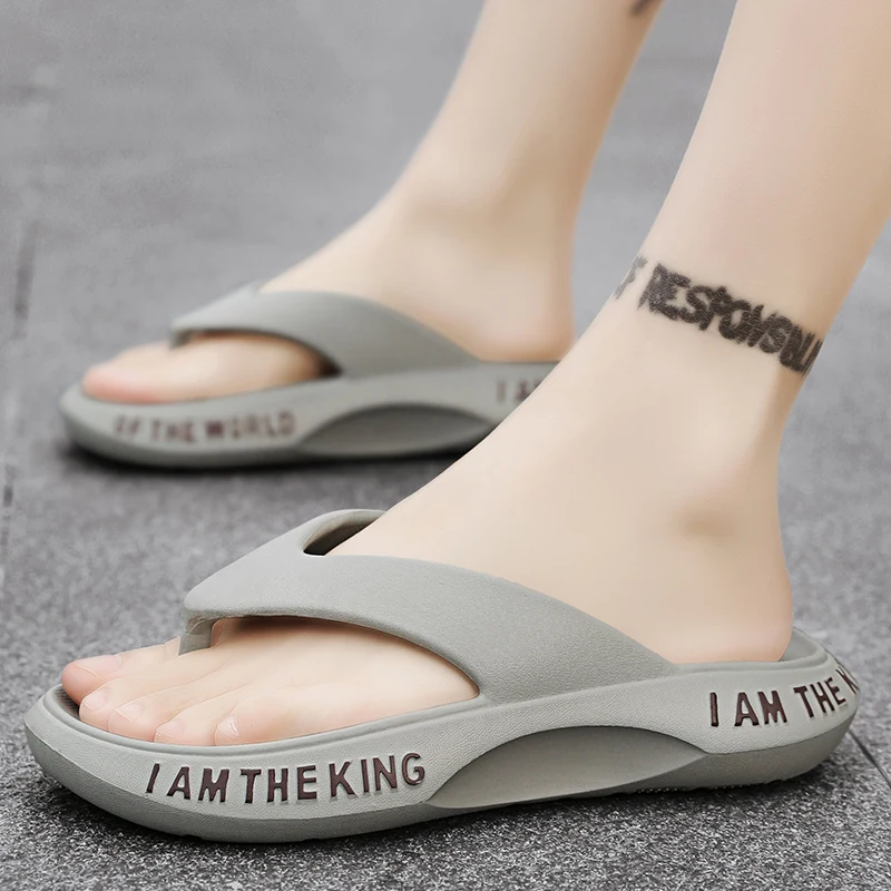 Summer New Slippers Men Home Trendy Casual Beach Men's Flip-Flops Wholesale Flip Flop Sandals Big Size 39-45 Zapatillas Hombre