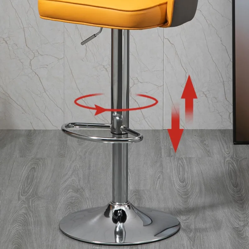 Warming Nordic Bar Chair Home Light Luxury Modern Simple High Stool Bar Chair Lift Rotating Backrest Front Desk