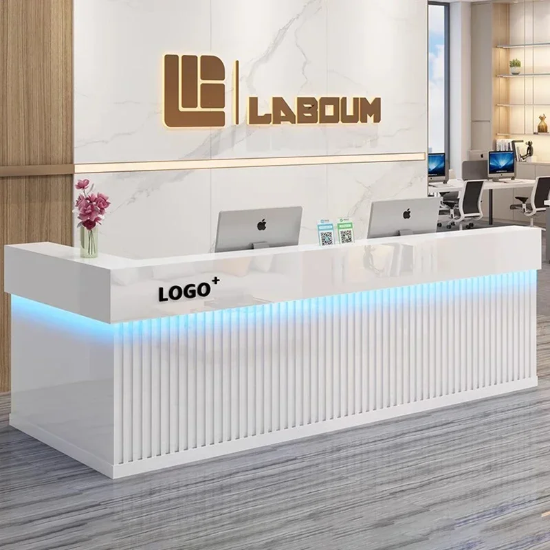 Purpito Salon Reception Desks Beauty Office Modern Cashier Reception Desks Luxury Bar Recepci&oacute;n Negocio Commercial Furniture