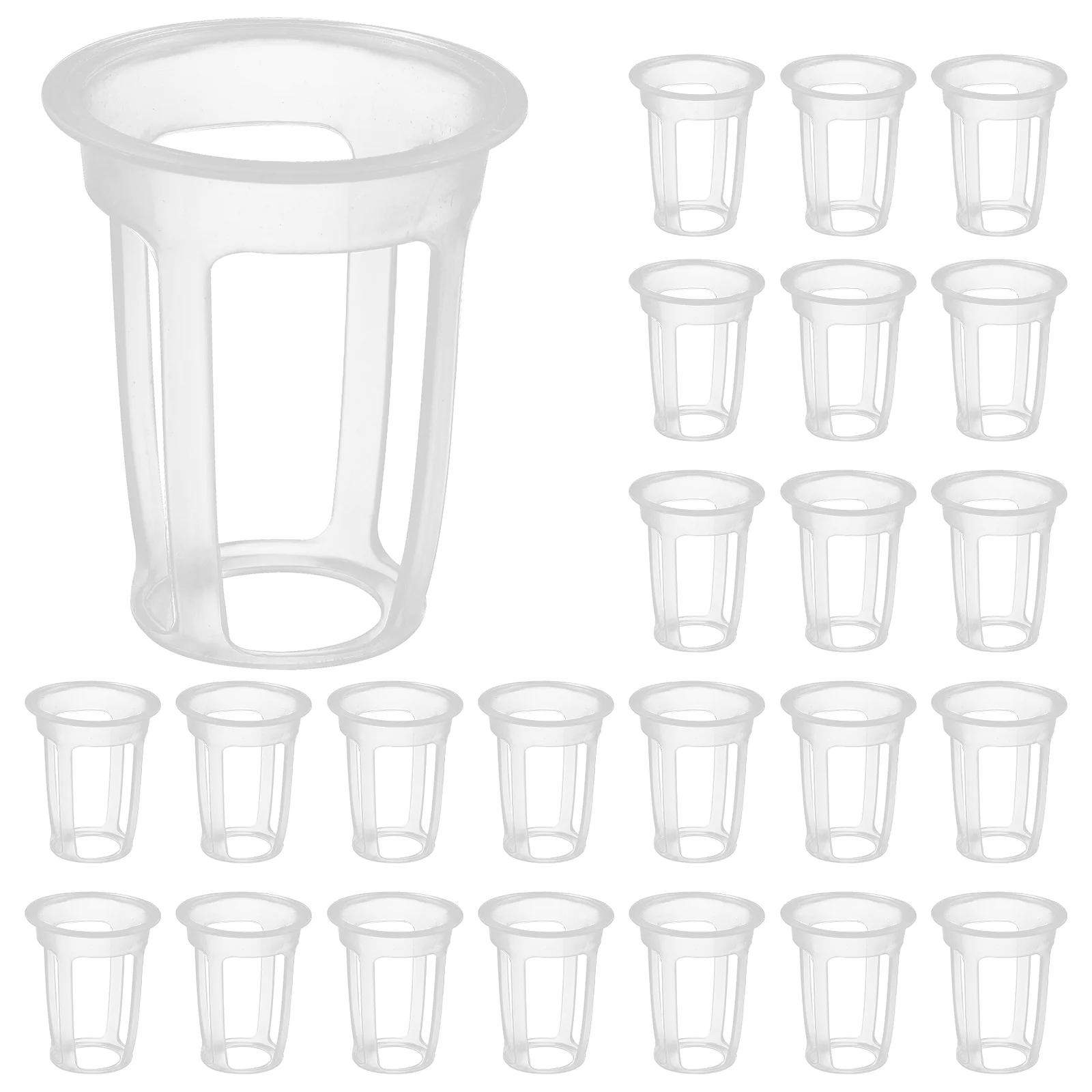 

Heavy Duty Net Pots Wide Lip Plastic Slotted Mesh Plant Nursery Pots Net Cups Small Hydroponic Flower Planting Baskets