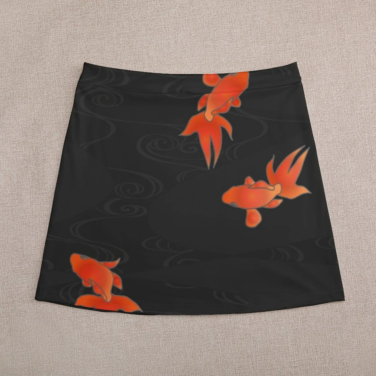 Japanese Minimalist Koi Pond Mini Skirt korean fashion Short skirt woman chic and elegant woman skirt luxury women's skirt