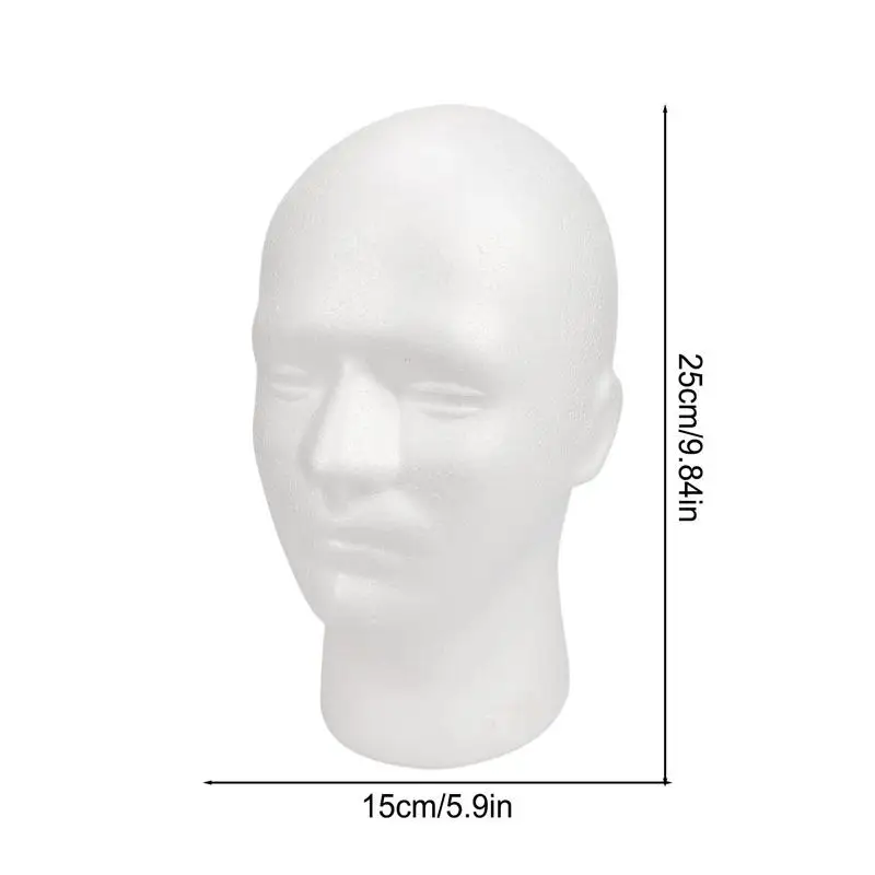 Foam model head Mannequin Head Display Hairpieces Stand Holder Male Wig Display Mannequin Head Foam Wig Stand