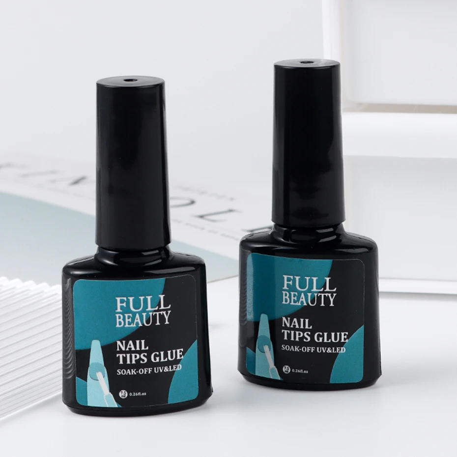 Nail Glue 7.5ml Fast Drying Strong Lasting Adhesive for Fake Tips Nails Rhinestone Decorations Manicure