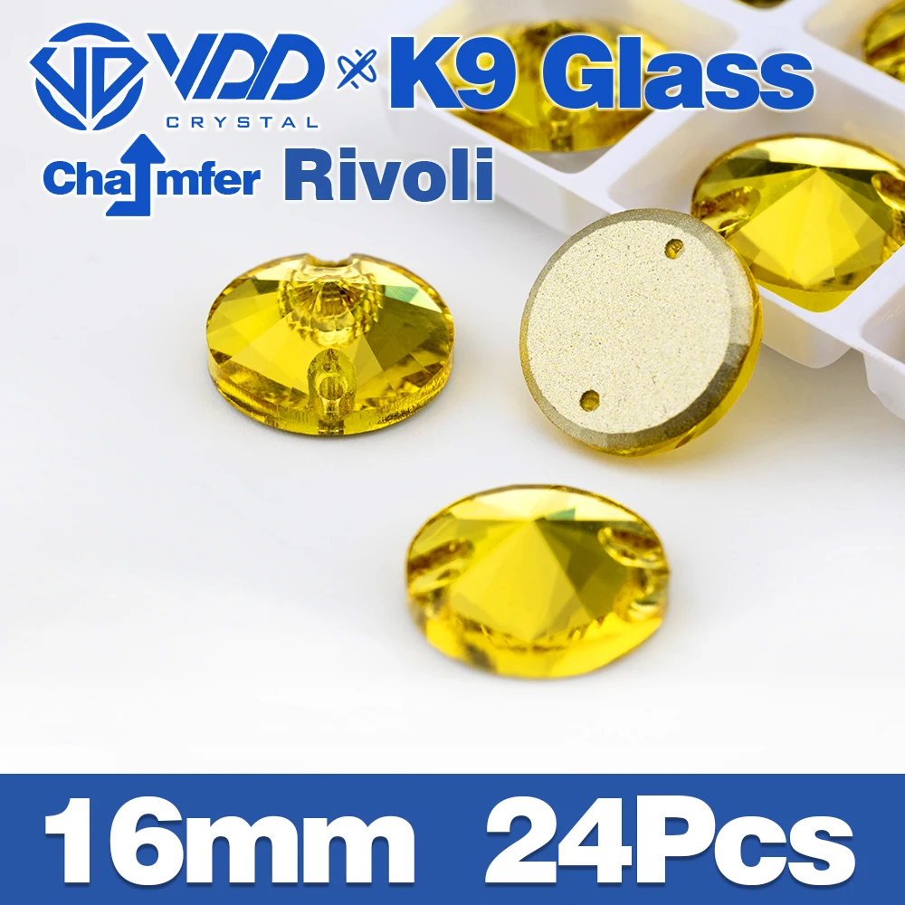 VDD S105 Sun.Topaz Fasze Top Qualität K9 Glas Nähen Auf Strass Kristall Nähen Flatback Steine Für Kleidung Kleidungsstück Kleid – Detail 34