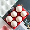 6 Grids Egg Holder Ceramic Anti-Slip Egg Box Refrigerator Shockproof Egg Tray Holder Storage Box Home Storage Organization 5