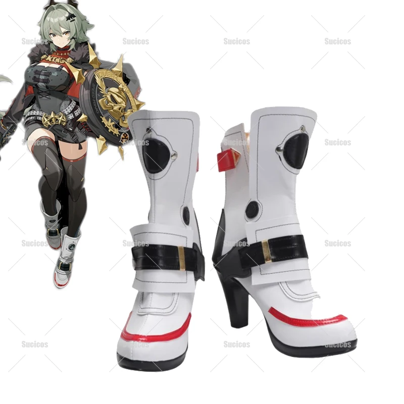 Caesar King Cosplay Schuhe Zenless Zone Zero High Heel Weiß PU Leder Halloween Cosplay Schuhe 12 Caesar King Cosplay Schuhe Zenless Zone Zero High Heel Weiß PU Leder Halloween Cosplay Schuhe 3