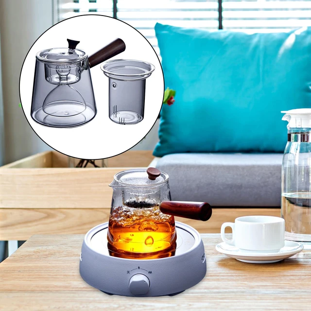 Glass Teapot Heat Resistant Tea pot with Stainless Steel Tea Infuser Clear Tea  Kettle Home Coffee Flower Tea Glass Bottle - AliExpress