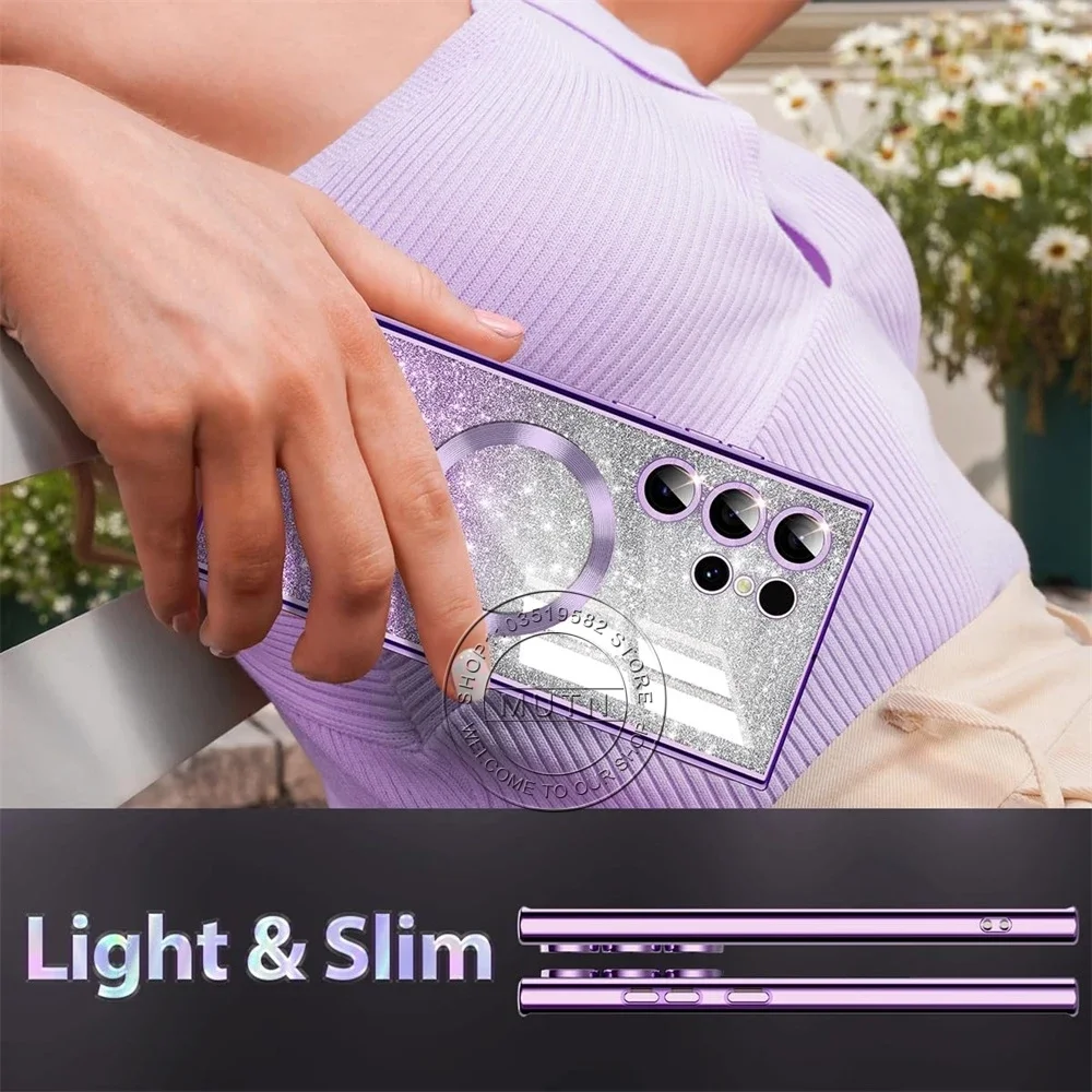 Plating Glitter Wireless Bling Cover