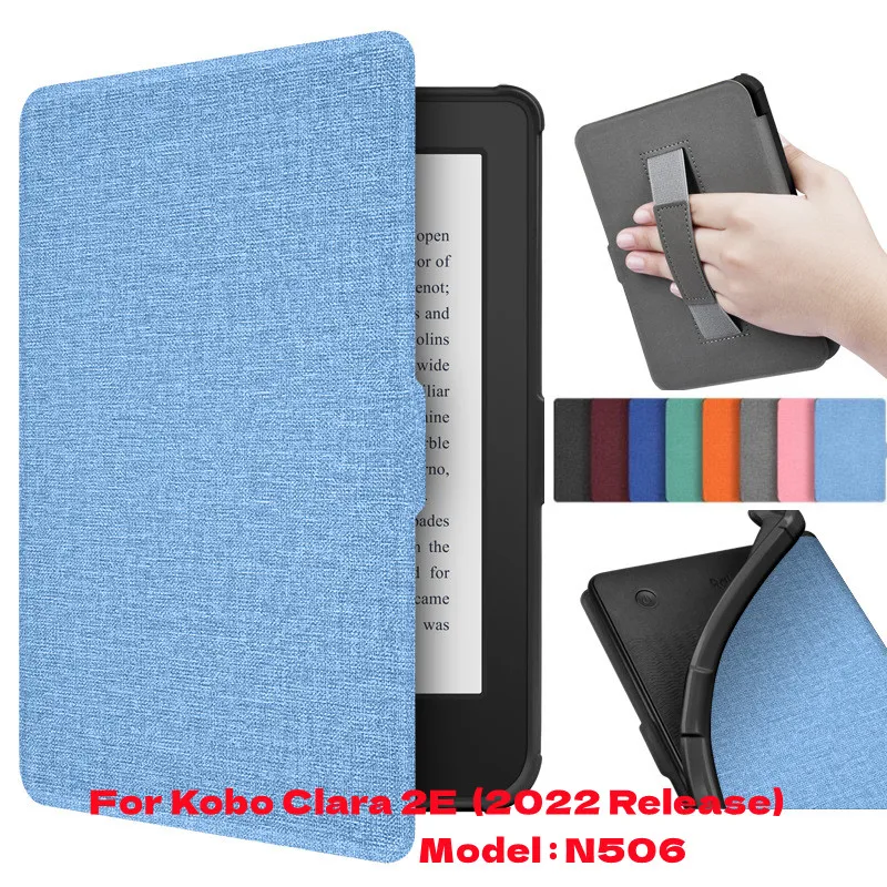 Custodia Con Cinturino Per Kobo Clara 2E 6 "2022 Release Custodia Intelligente Antigraffio Leggera Ultra Sottile Per Kobo Clara 2E 6" N506