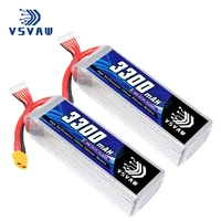 2Pcs VSVAW 6S 22.2V 3300mAh 90C/180C Lipo Battery Mini Four Axis FPV Model Drone High Voltage High Rate Lithium ion Battery 1