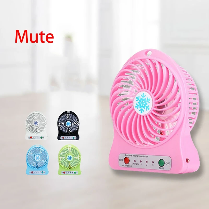 Portable Rechargeable Mini Fan Air Cooler Mini Desk Fan USB Cooling Rechargeable Handheld Fans Green HOT