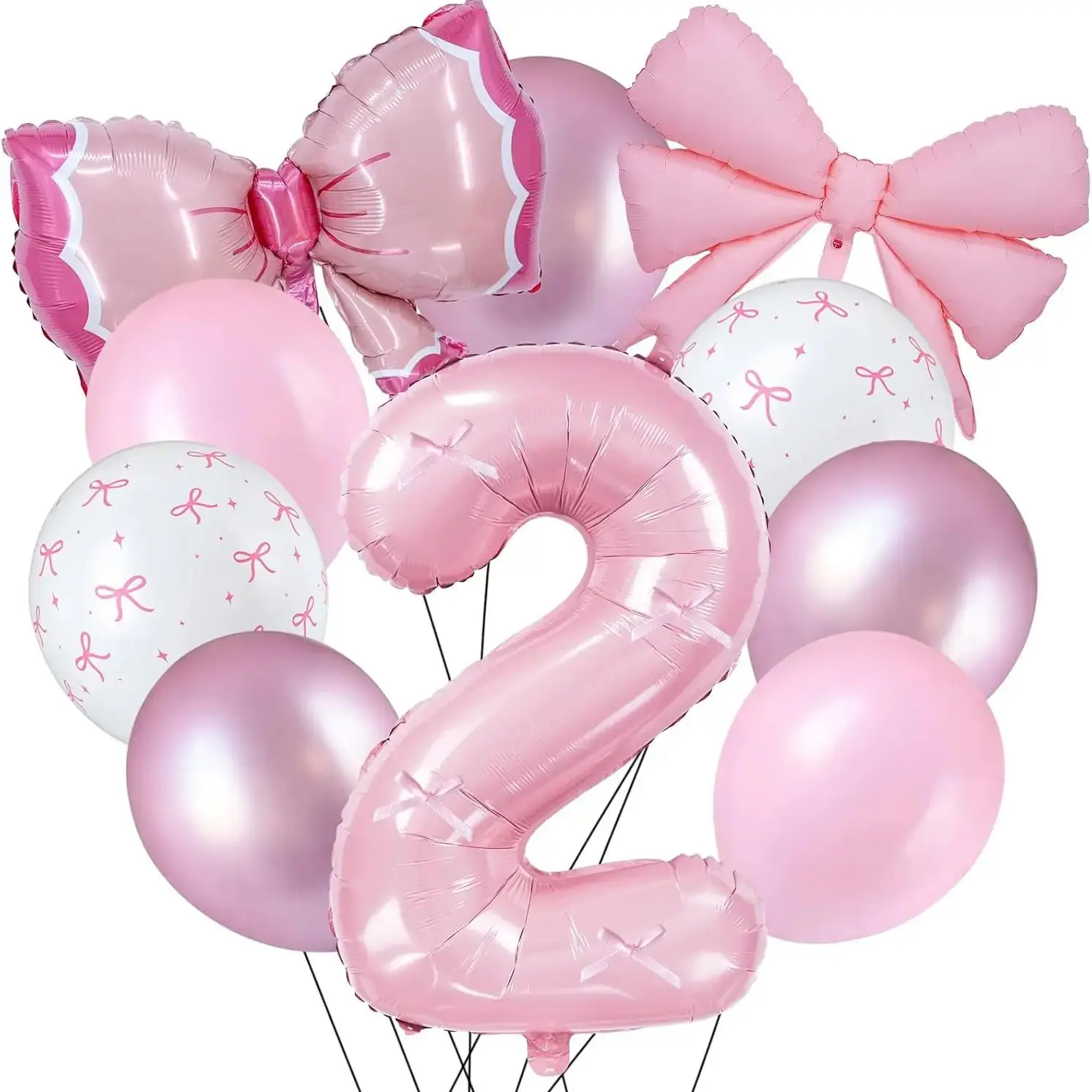 32 Zoll Bogen-Ballons Hellrosa Weiß Transparente Pastell-Ballons Mädchen Prinzessin Baby Geburtstag Hochzeit Junggesellinnenabschied Jubiläum – Detail 7