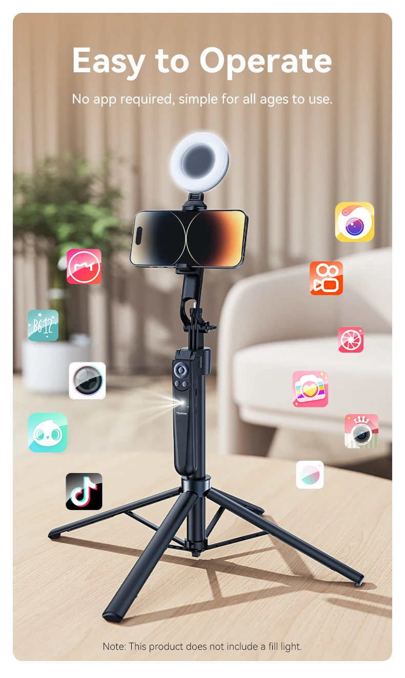 Auto Face Tracking Selfie stick Holder Universal Smartphone Vlog Live Tripod For