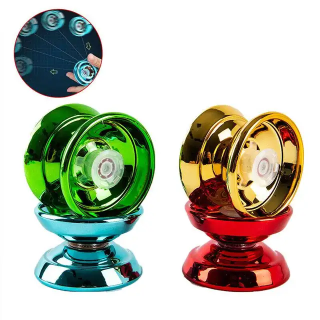 Professional Unresponsive Yoyo Alloy Yoyo Bearing Trick Metal Yoyo Ball Gift for Kids Birthday Beginner Adult Learner Children 1